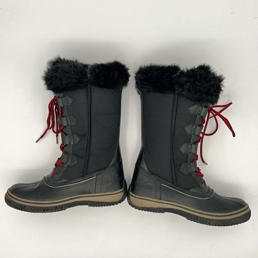 Women’s LaNeige Winter Snow Boots Black Size 9
